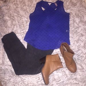 Sheer blue tank! 💙