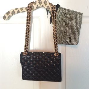 Rebecca minkoff black quilted mini affair