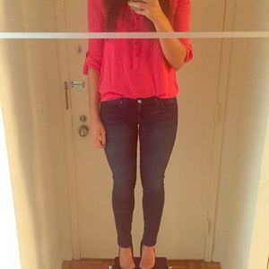 Genetic denim shya skinny jean in dark blue Sz. 25