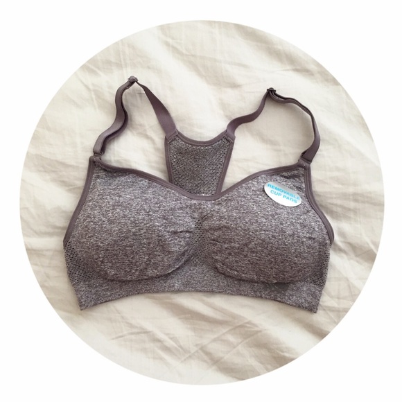 Gray Sports Bra