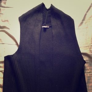 Black infinity sweater vest