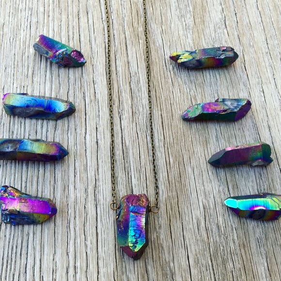 ✨HOST PICK✨ Aura Quartz Point Long Necklace