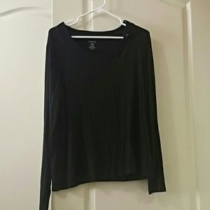 Black soft office top
