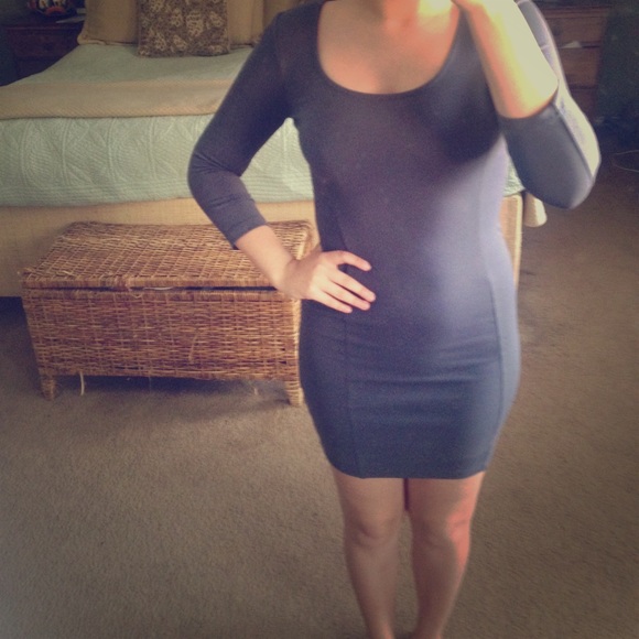 Body con grey dress