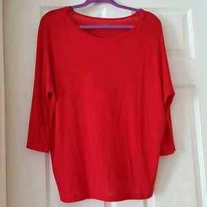 Red Loft dolman tee