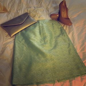 J Crew Silk Pencil Skirt