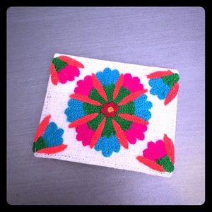 Vibrant print credit card holder