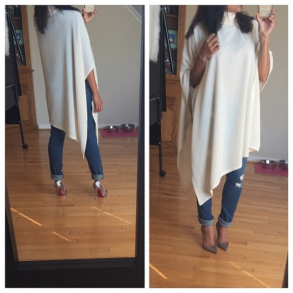 SOLD❌Apricot turtleneck shawl - Picture 4 of 4
