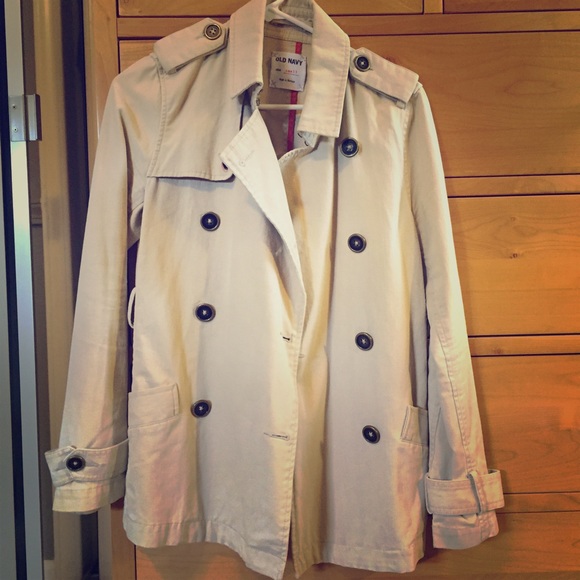 Canvas trench coat