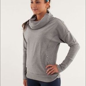 Lululemon rest day hoodie cowl neck grey