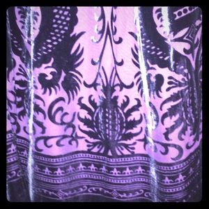 Max Studio purple & black velour cocktail dress