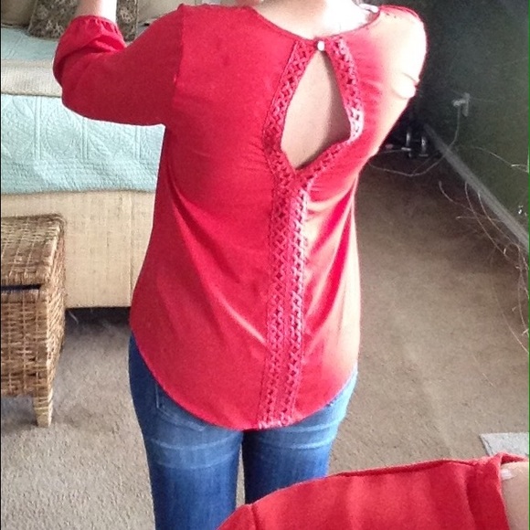 Open back blouse
