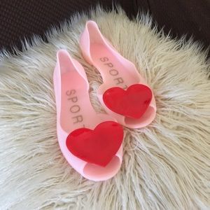 Heart Open Toe Jellies - New
