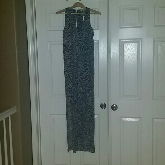 Michael Kors Lepoard print layered sheer dress