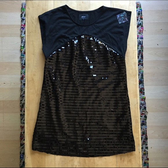 LAST CHANCE 🔹Nastygal Night Glow Black Sequin LBD - Picture 3 of 4