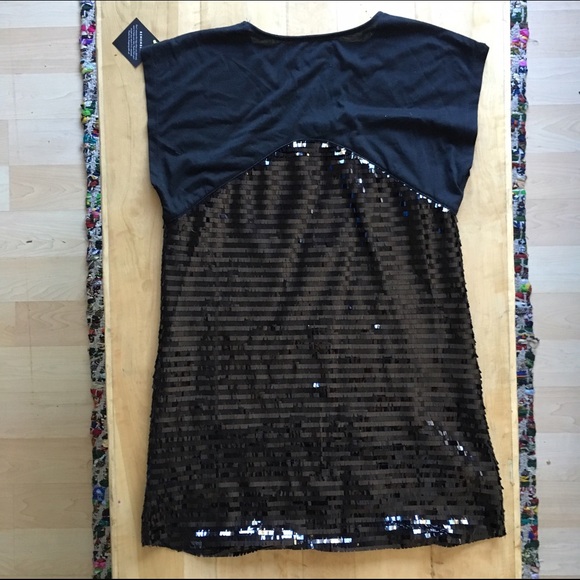 LAST CHANCE 🔹Nastygal Night Glow Black Sequin LBD - Picture 4 of 4