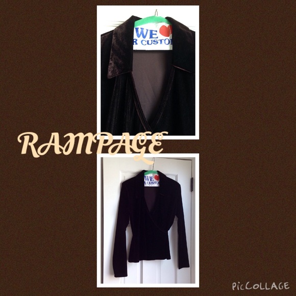 Chocolate Brown Velour Top size medium - Picture 4 of 4