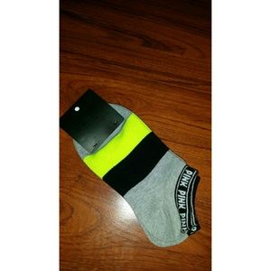 Pink Vs Color 2 Set Neon Color Block Socks