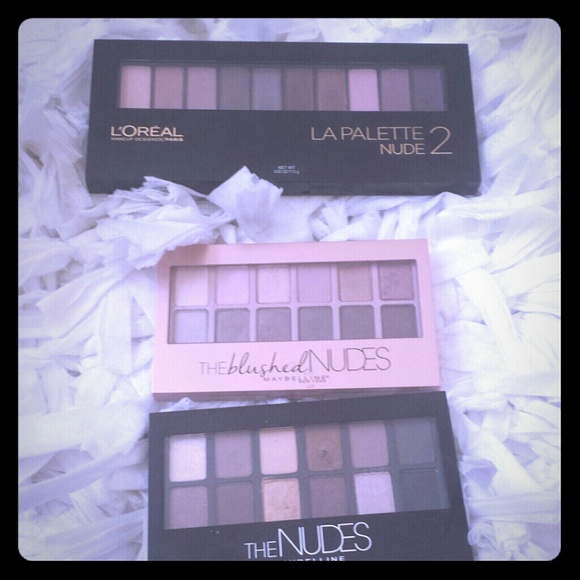 Loreal and maybelline palettes never used