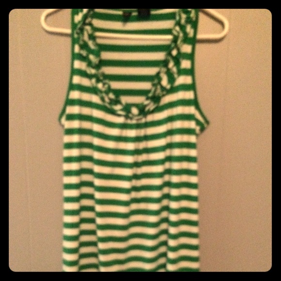 Striped sleeveless tunic