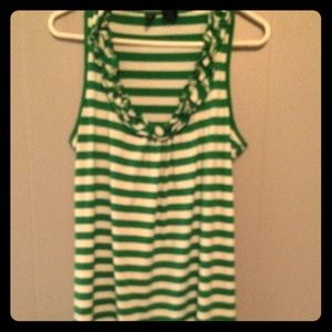 Striped sleeveless tunic