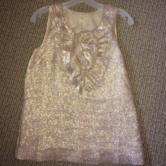 Metallic Gold JCREW top - Picture 1 of 1