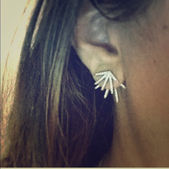 Sterling silver ear jackets