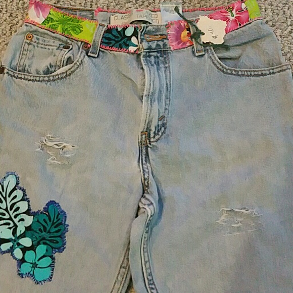 vintage BOHO levis 550 patchwork jeans - Picture 3 of 4