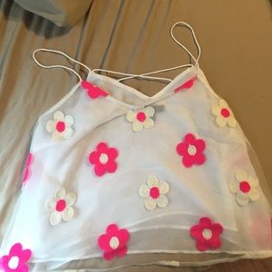 Floral crop top