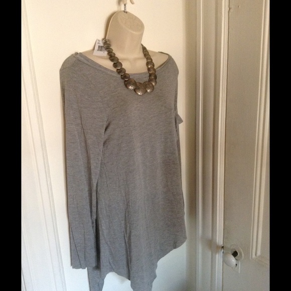 Vintage Havana Asymmetrical Top / Zipper NWT Large