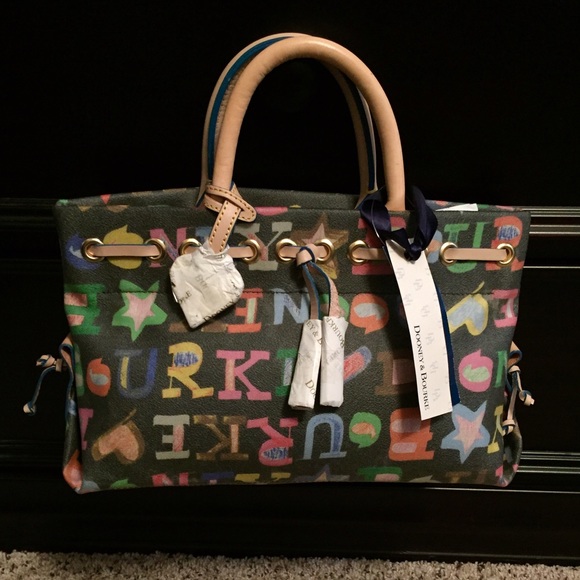 NEW w/TAGS DOONEY & BOURKE MUTI-COLORED TASSEL BAG