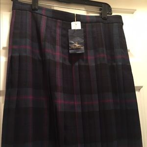🍒NWT 100% wool Brooks Brothers pleated skirt!!!🍒
