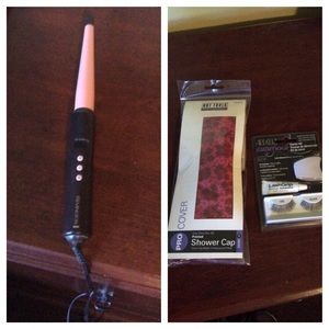 🎀Girly Bundle🎀The wand, eyelashes, shower cap.