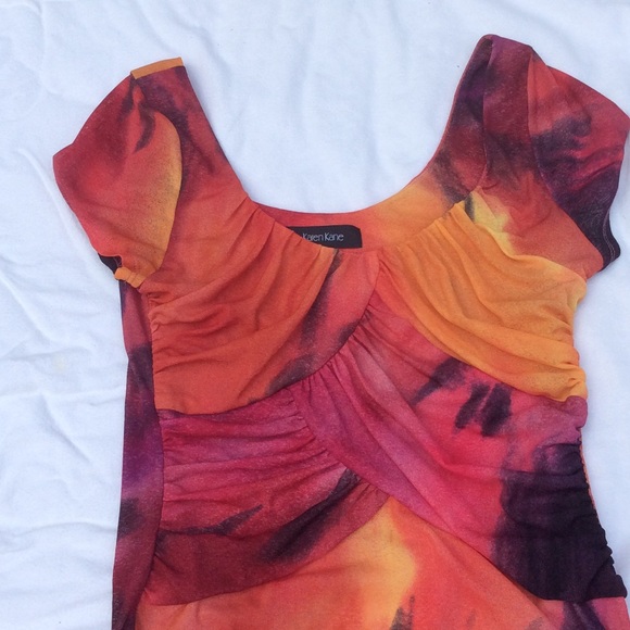 Karen Kane Multi Colored Top - Picture 2 of 2