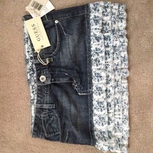 Guess jean skirt
