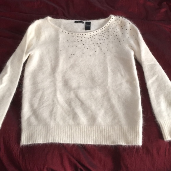 White Angora Sweater