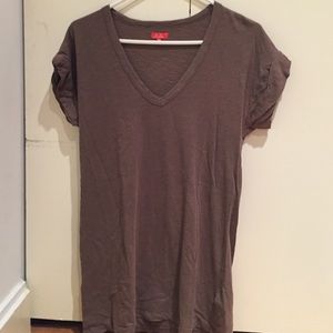 Brown madewell hi-line v-neck