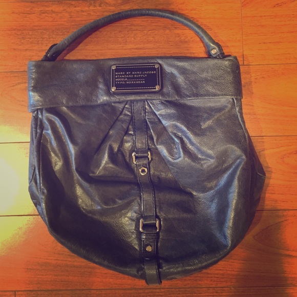 Marc by Marc Jacobs Navy Leather Hobo Bag