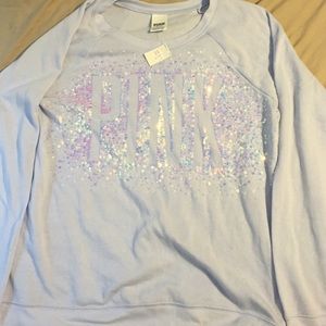 Victoria secret PINK purple sequin sweater