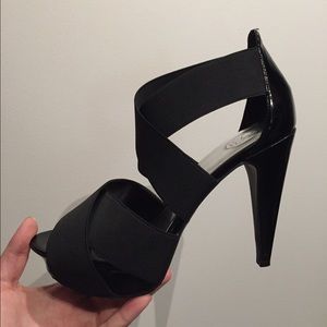 Strappy bandage heels