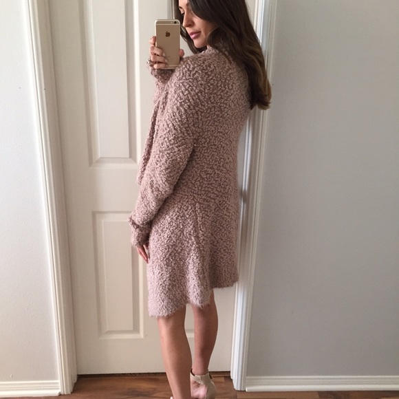 Reserved • Mocha Cozy Open Sweater - Picture 3 of 4