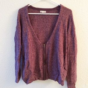 Maroon cardigan