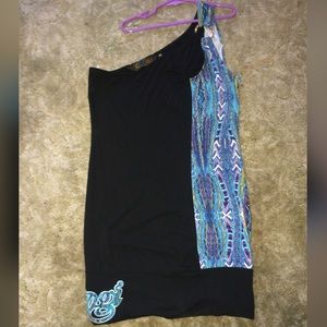Coogi one shoulder dress