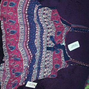 Forever 21 multi colored woven top