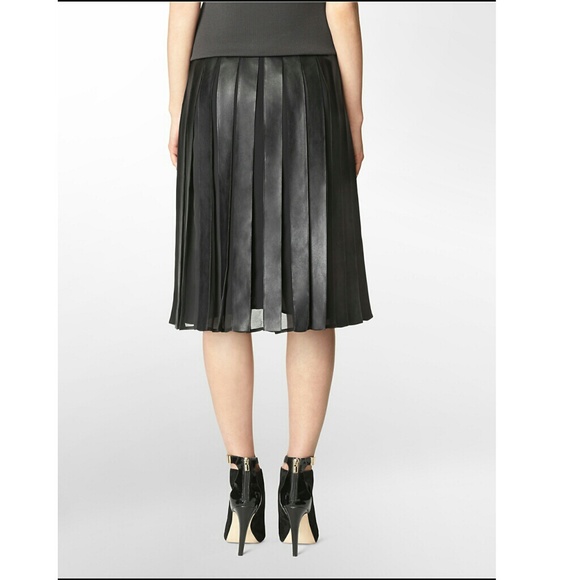 Calvin Klein pleated skirt.