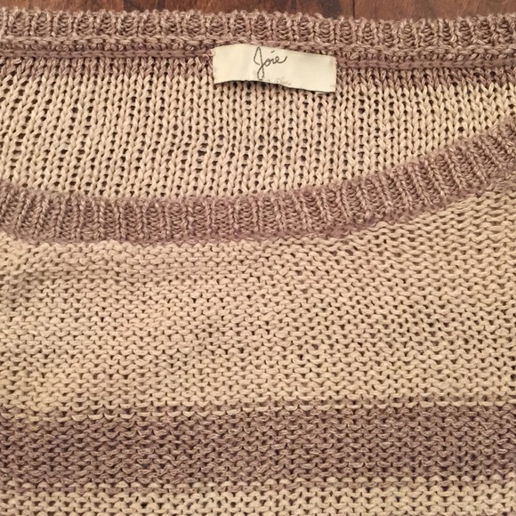 Joie cotton and linen high low striped sweater - Picture 2 of 2