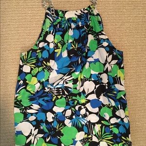 Kenneth Cole multi print halter top