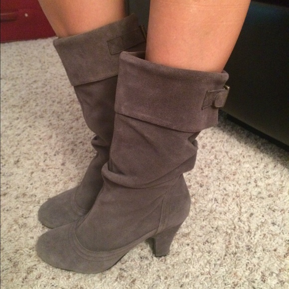 Gray Suede Steve Madden Boots