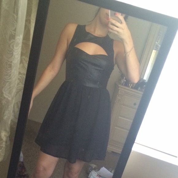 Dresses & Skirts - New! Faux leather dress