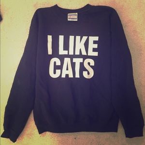 UNIF I Like Cats unisex sweatshirt